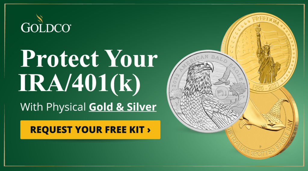 gold and silver coins from Goldco